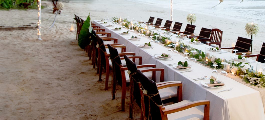 outdoor wedding on beach