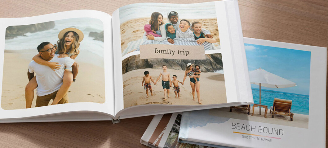 summer memories displayed in a photo book